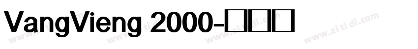 VangVieng 2000字体转换
